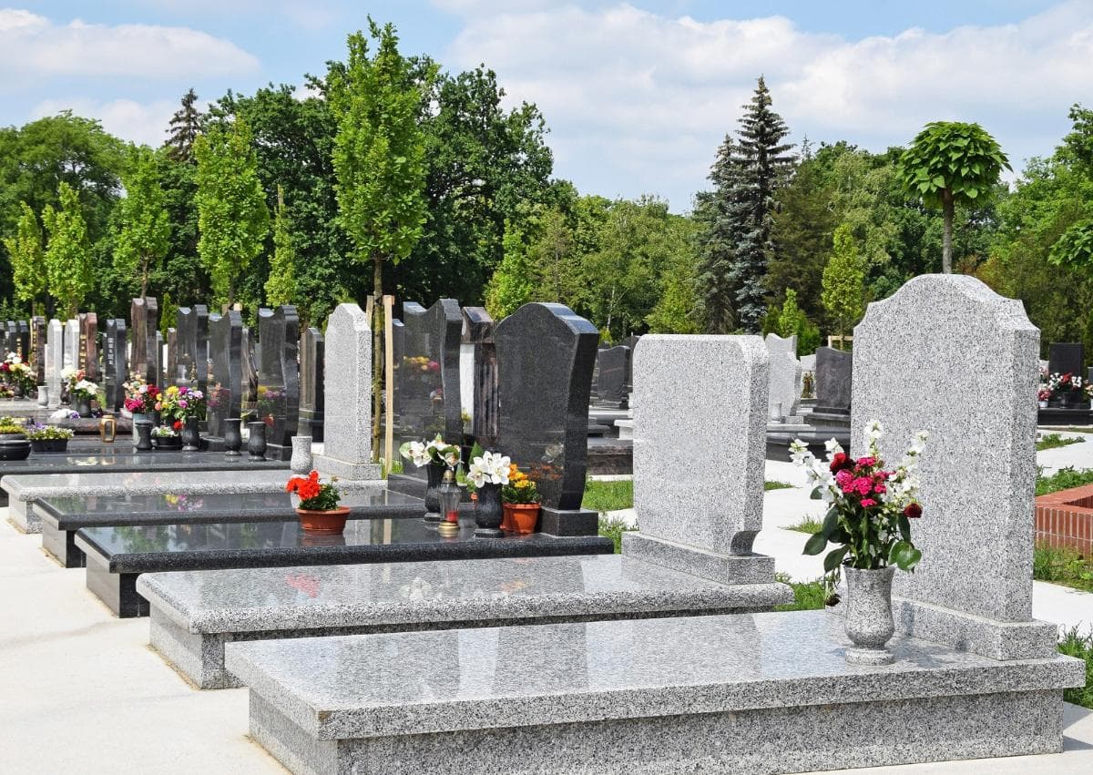 fleurs dans un vase cimetiere